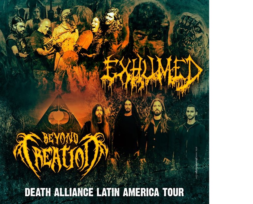 ¡BEYOND CREATION Y EXHUMED EN CHILE!
