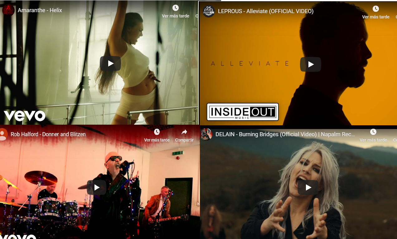 Ronda de Videoclips – SETIEMBRE 2019