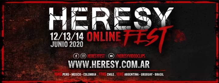 HERESY ONLINE FEST: Festival Online de Metal Latino