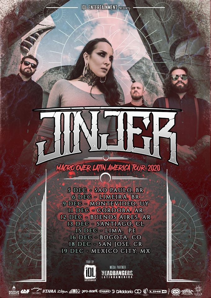 Nuevas fechas para el tour de JINJER por Latinoamerica
