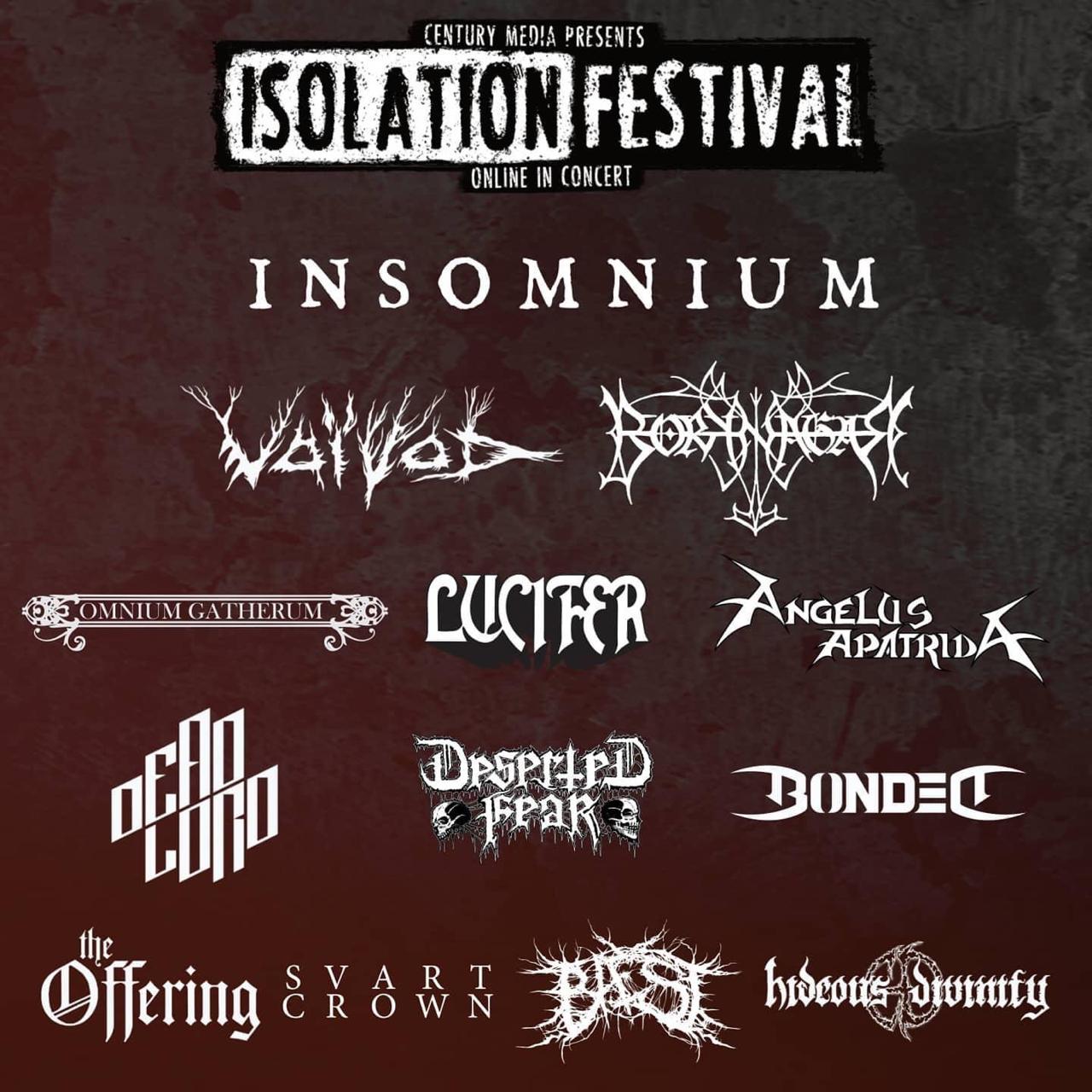 Se anuncia “ISOLATION FESTIVAL” Online con INSOMNIUM, VOIVOD, BORKNAGAR, OMNIUM GATHERUM, LUCIFER y más