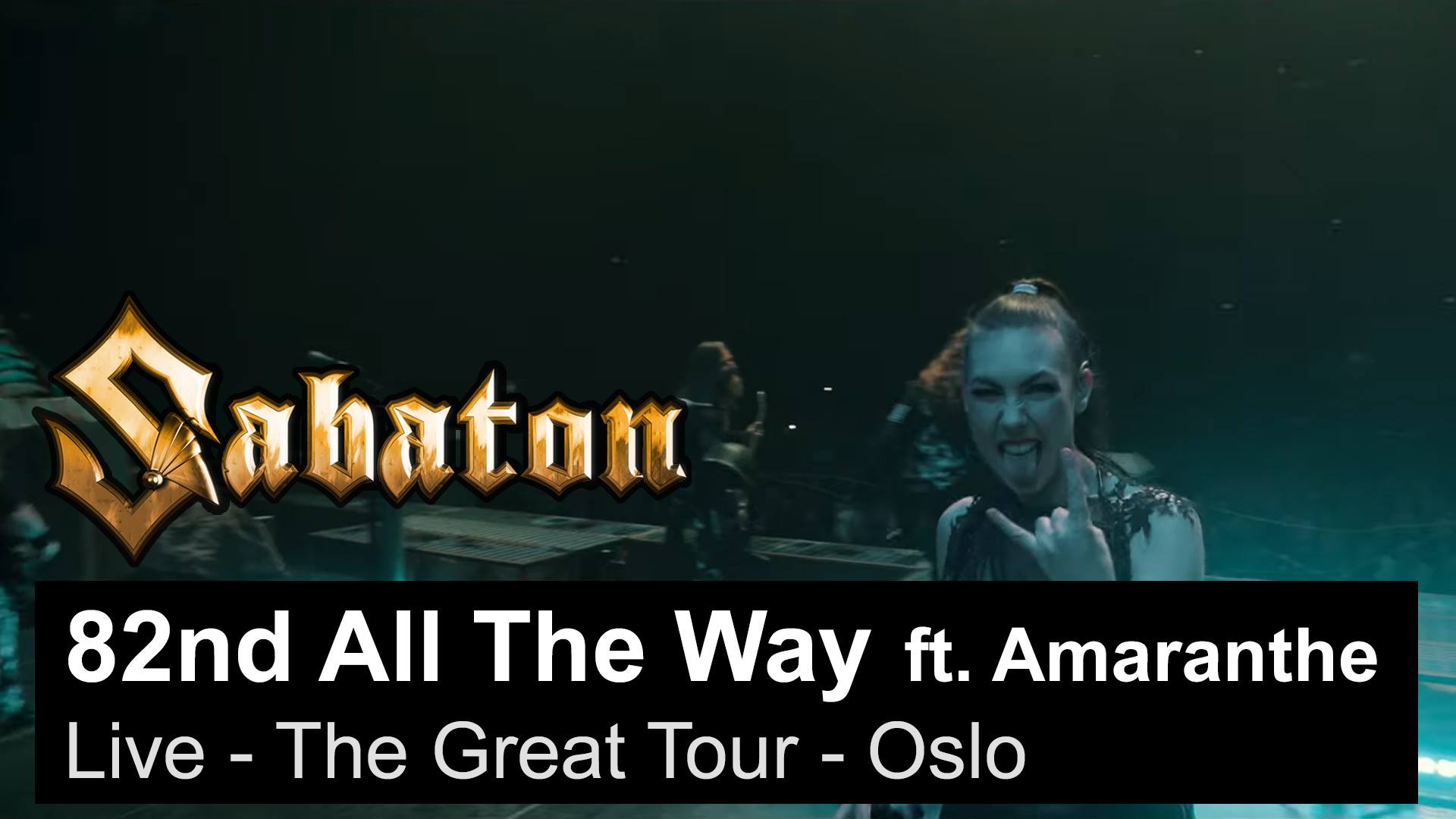 SABATON estrena nuevo video en vivo junto a AMARANTHE