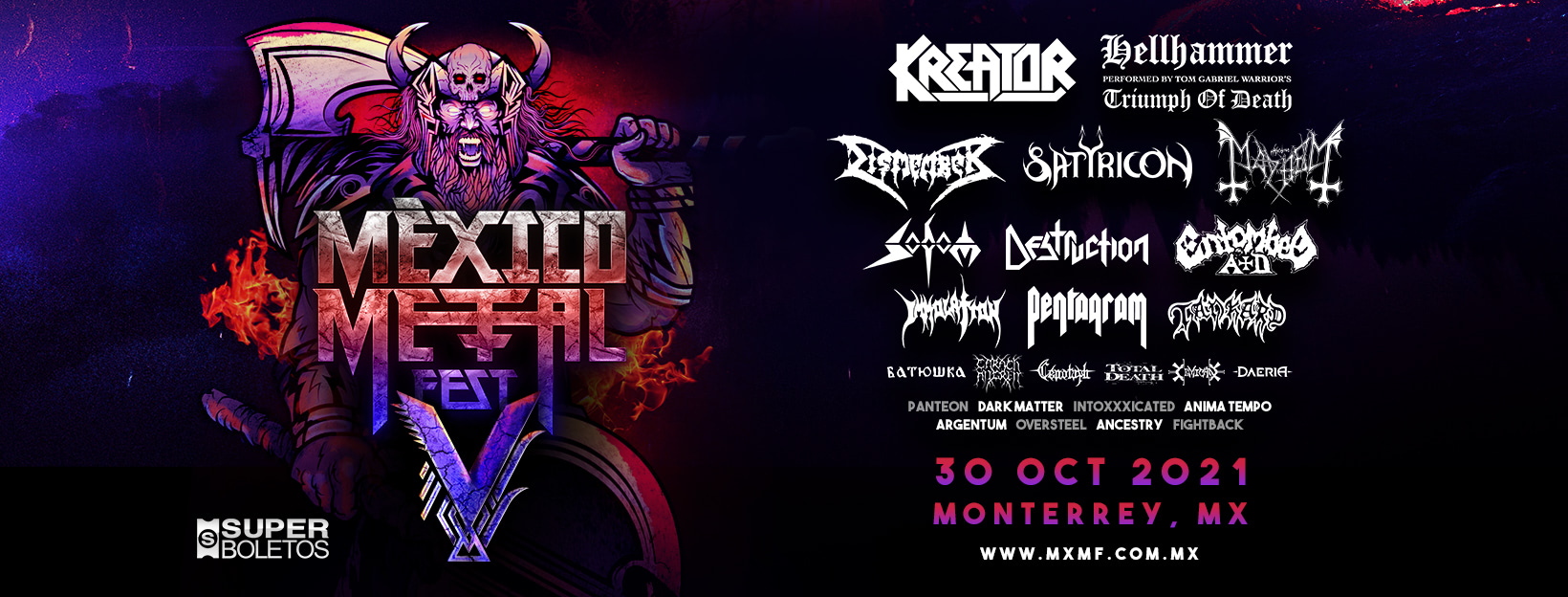 MEXICO METAL FEST pospone su V edición para el 2021