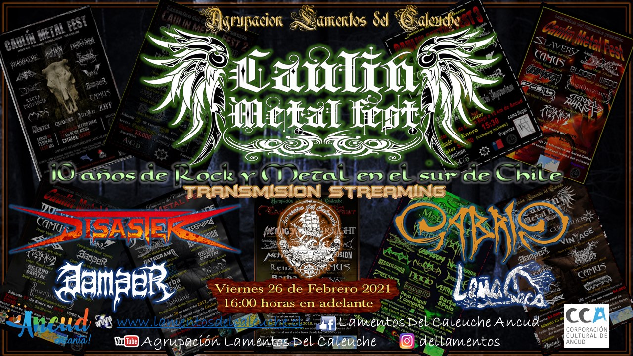 CAULIN METAL FEST “X” SERÁ ONLINE