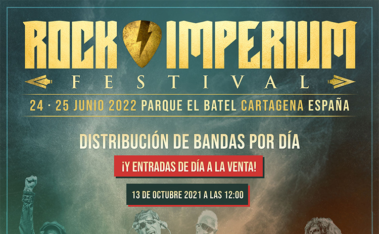 ROCK IMPERIUM: Distribución de bandas por día