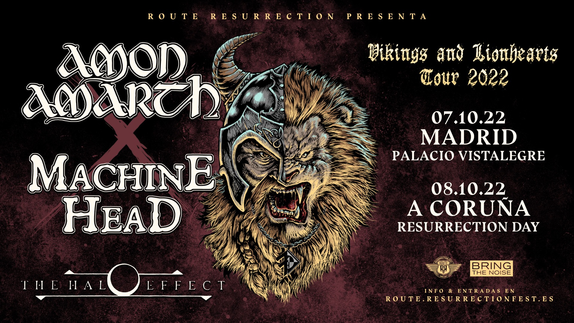 AMON AMARTH + MACHINE HEAD : gira europea para el 2021