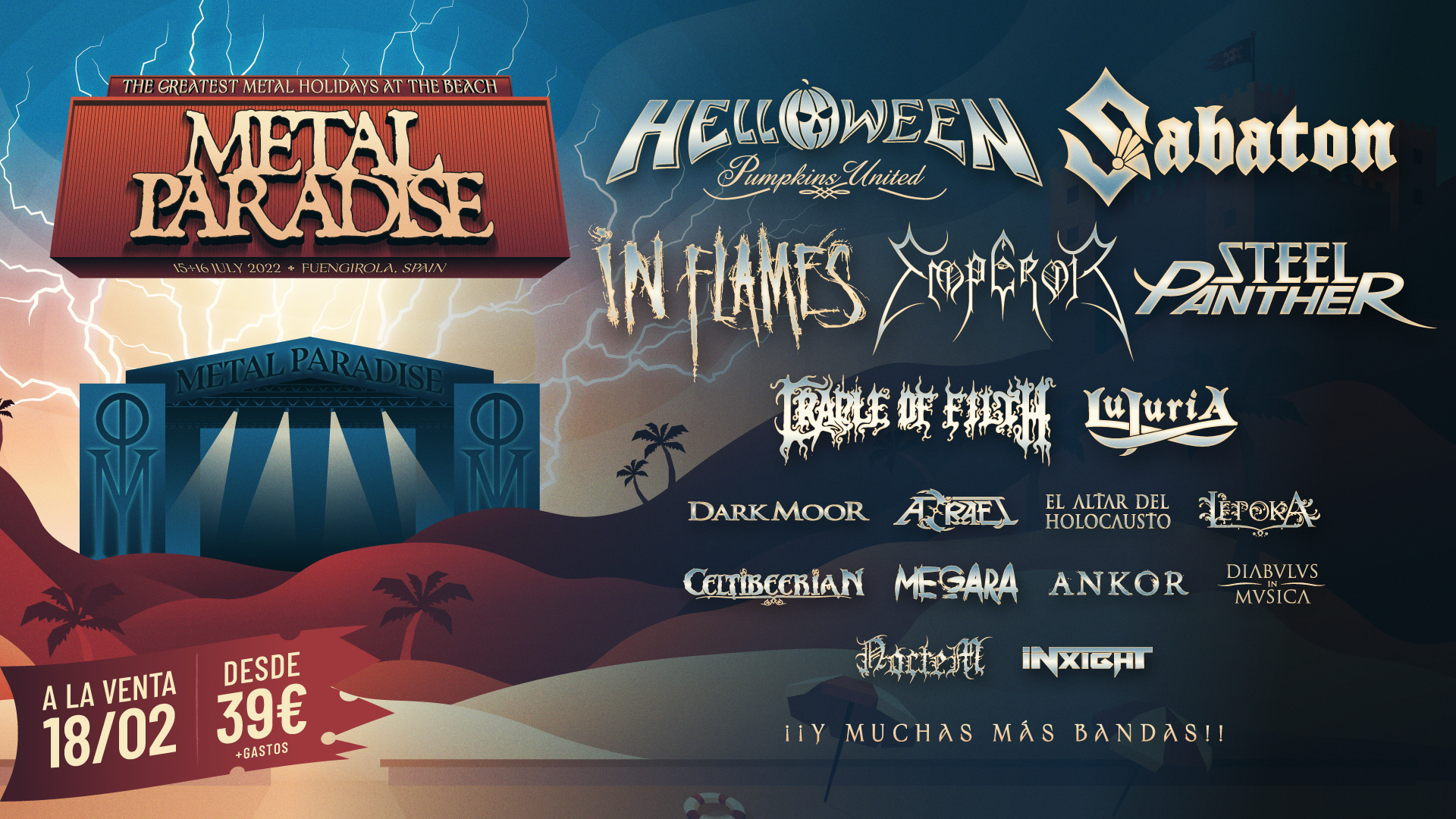 METAL PARADISE FEST 2022: Primeras bandas anunciadas