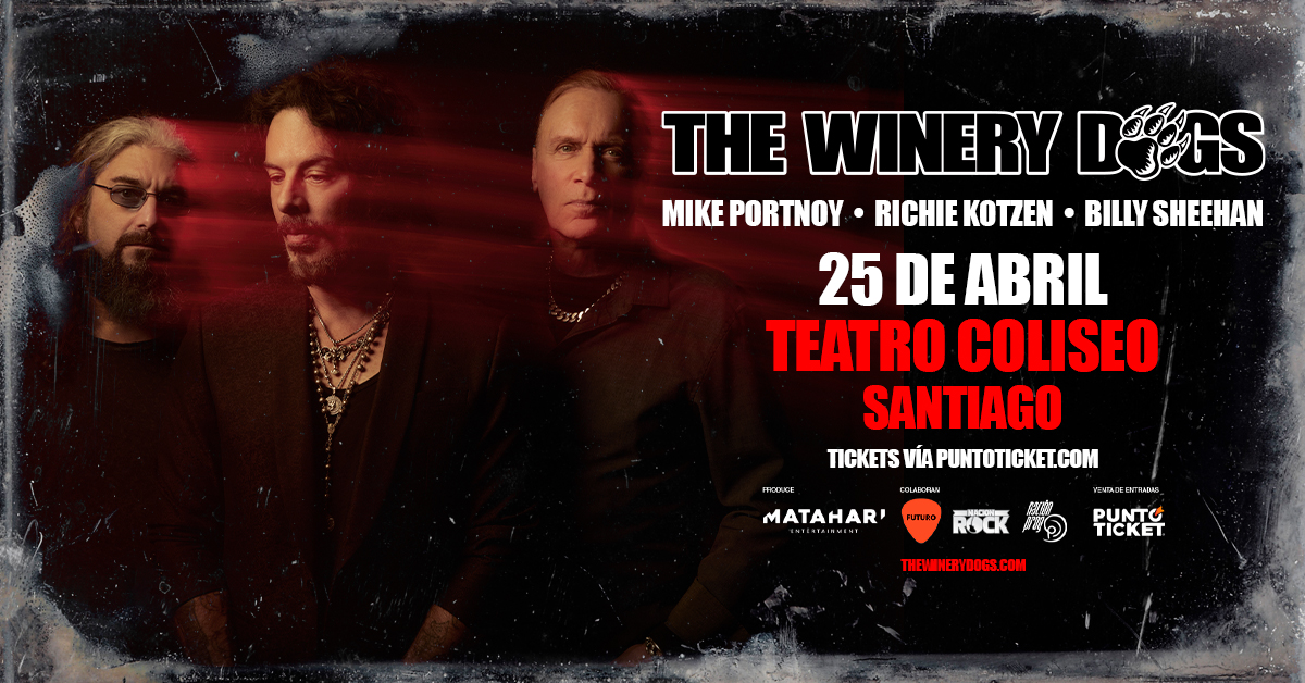 Ya están a la venta los tickets para THE WINERY DOGS en Chile