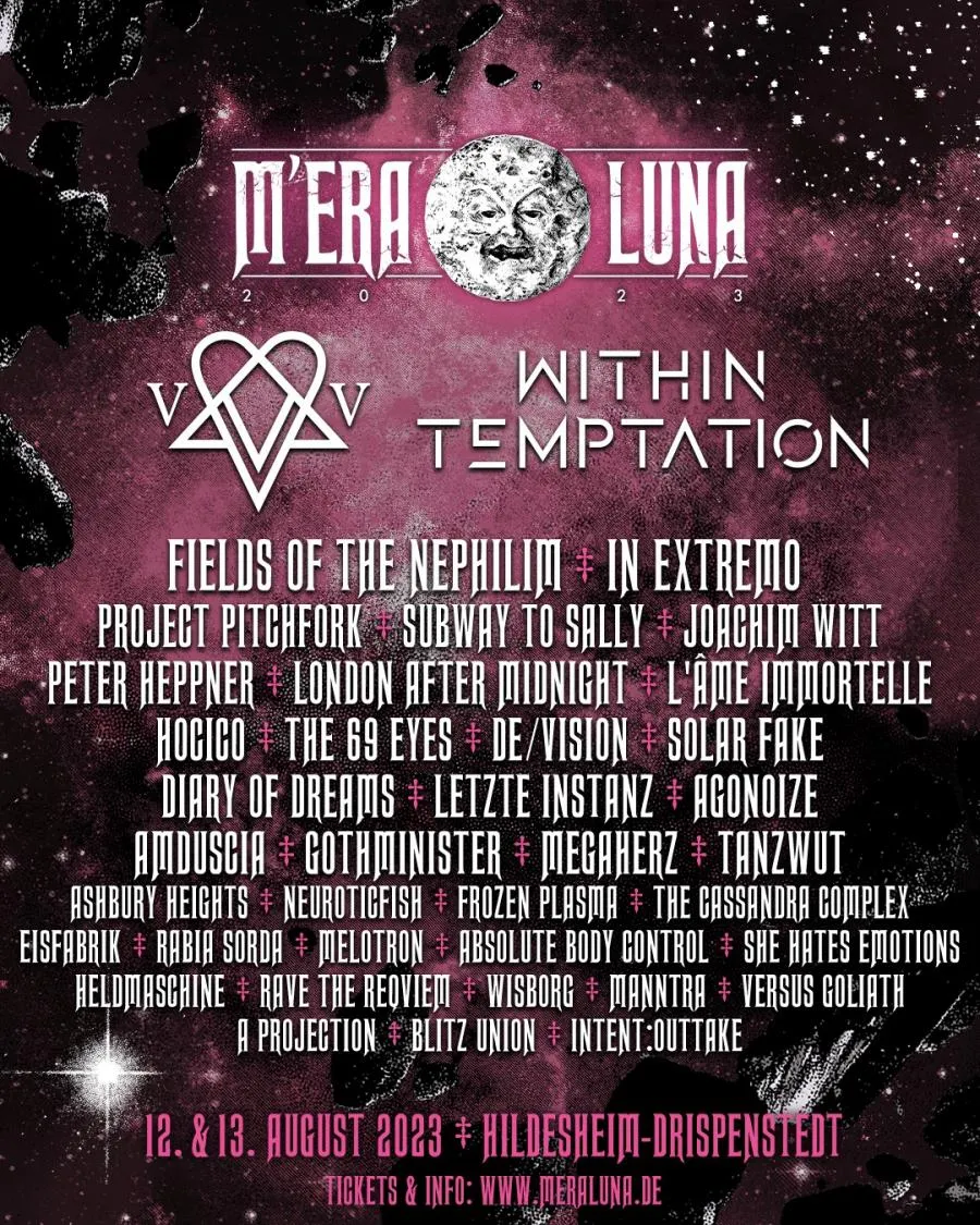 M’era Luna 2023: line up por días M’era Luna 2023: line up por días
