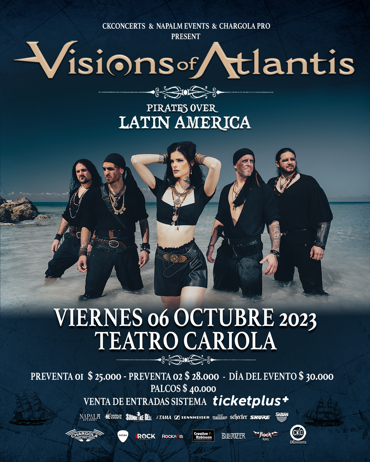 <strong>Visions of Atlantis vuelve a Chile en el marco de su gira Latinoamericana</strong>