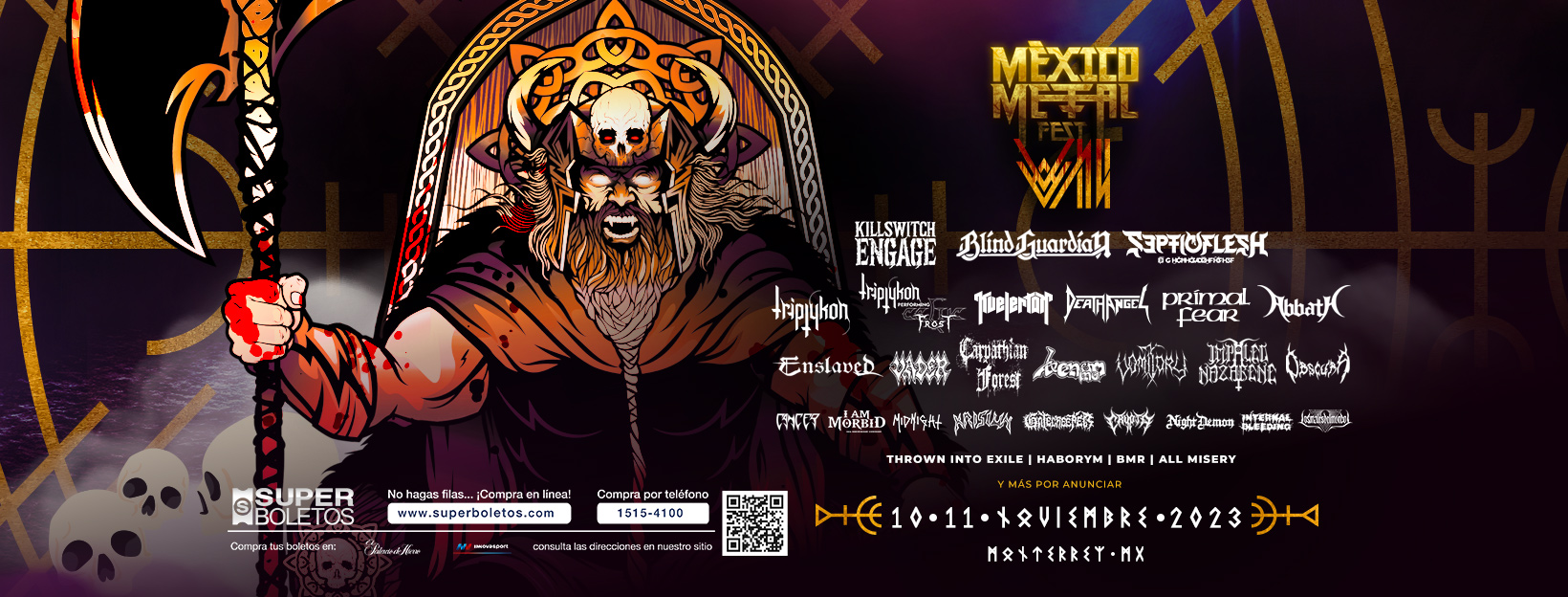 Más bandas extremas se unen a México Metal Fest VII