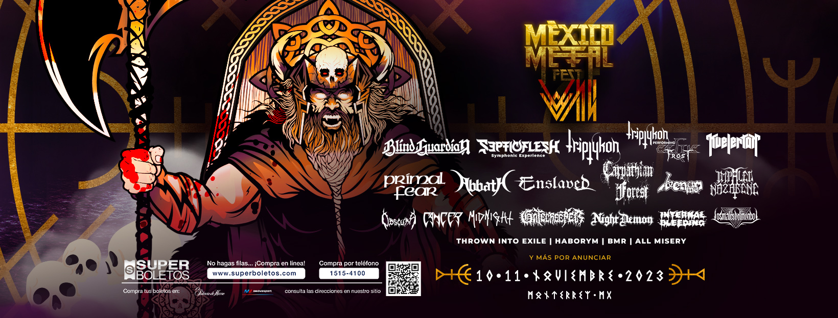Nuevas bandas se integran al cartel de México Metal Fest VII