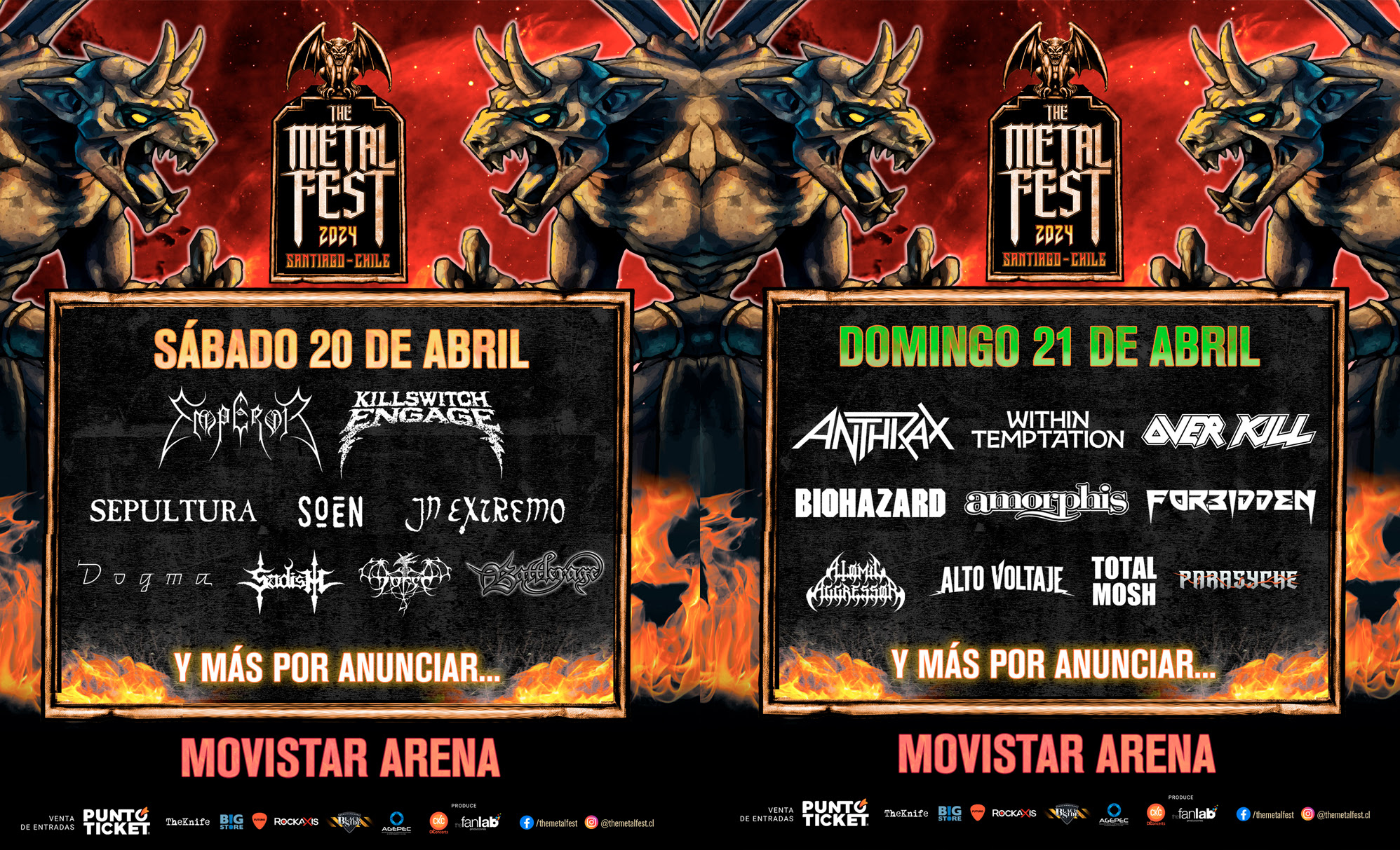 Killswitch Engage y Overkill llegarán a Chile para sumar su fuerza a The Metal Fest