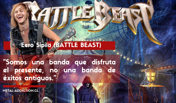 Entrevista con Eero Sipilä de Battle Beast: Gira, Música y Futuro
