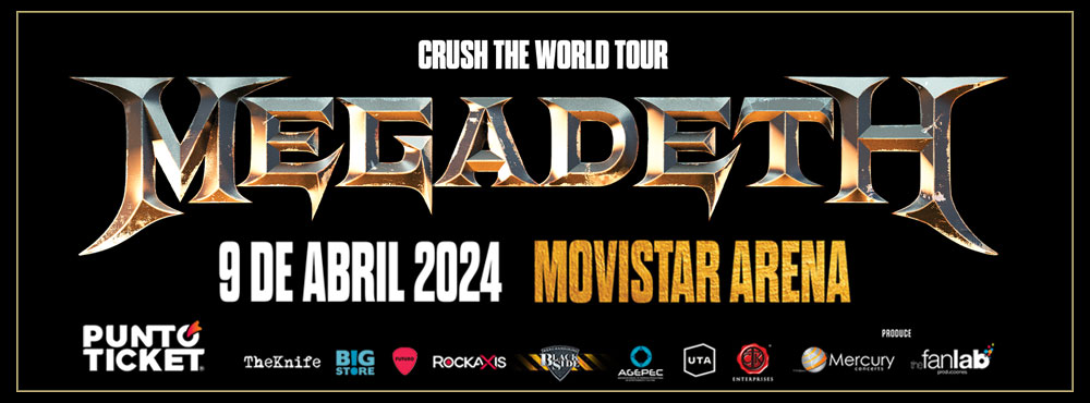 MEGADETH confirma su regreso a Chile para abril del 2024 MEGADETH confirma su regreso a Chile para abril del 2024