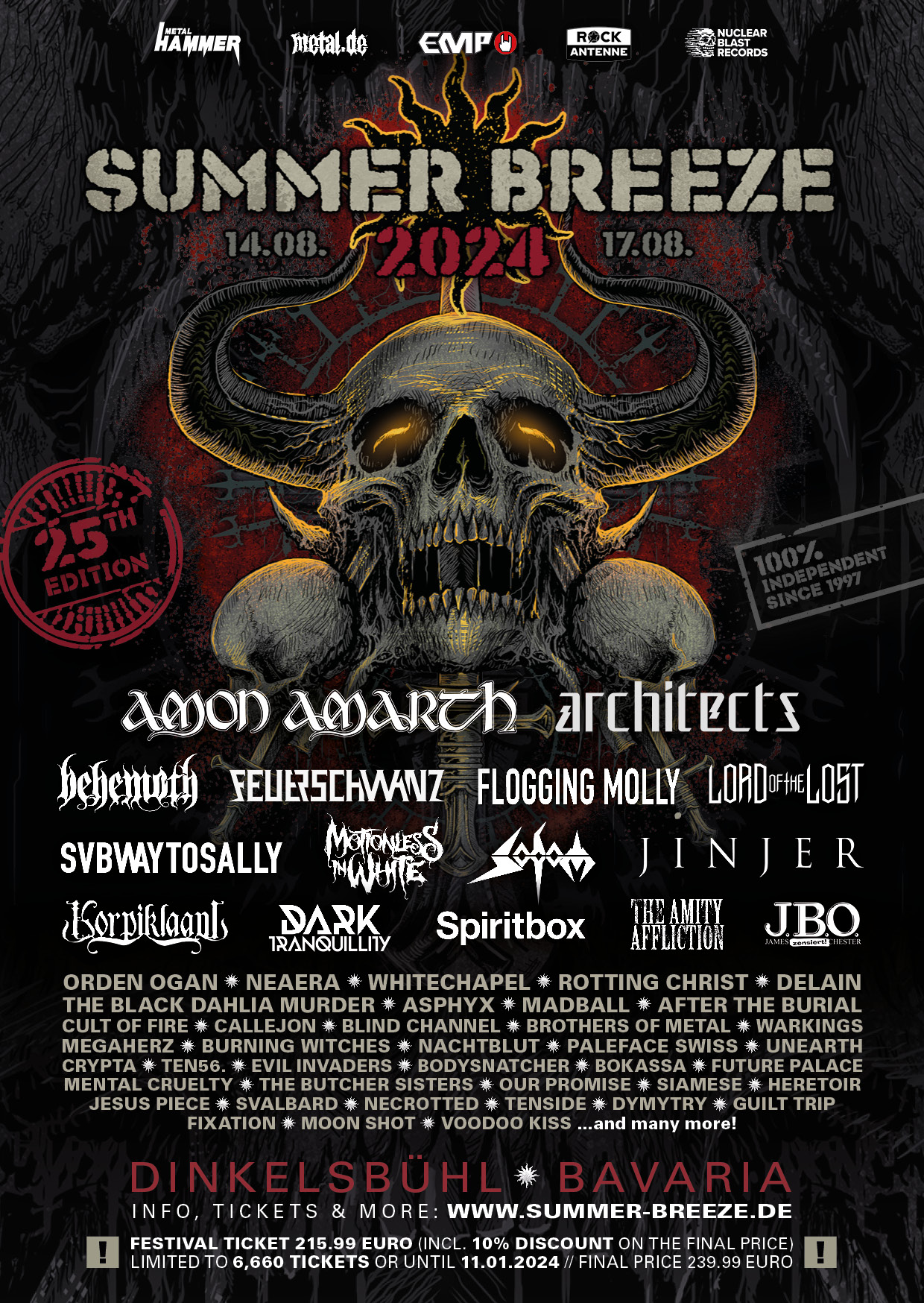 Summer Breeze 2024: anuncia nuevas 27 bandas