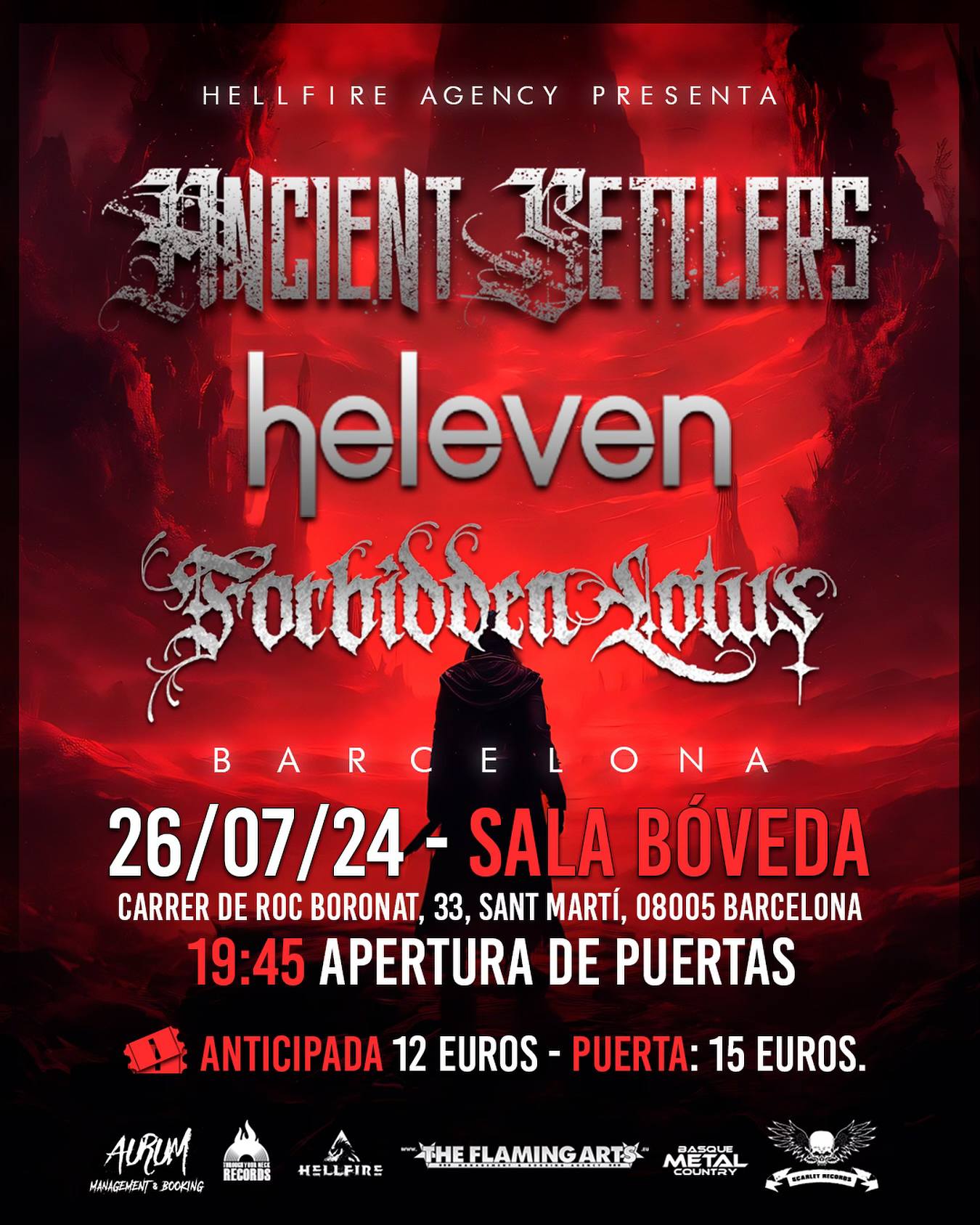 Ancient Settlers, HELEVEN y Forbidden Lotus llegan a la Sala Bóveda