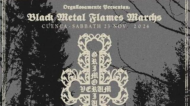 “Black Metal Flames Marchs” en Cuenca: Una Noche de Metal Extremo en el Steel Metal Rock