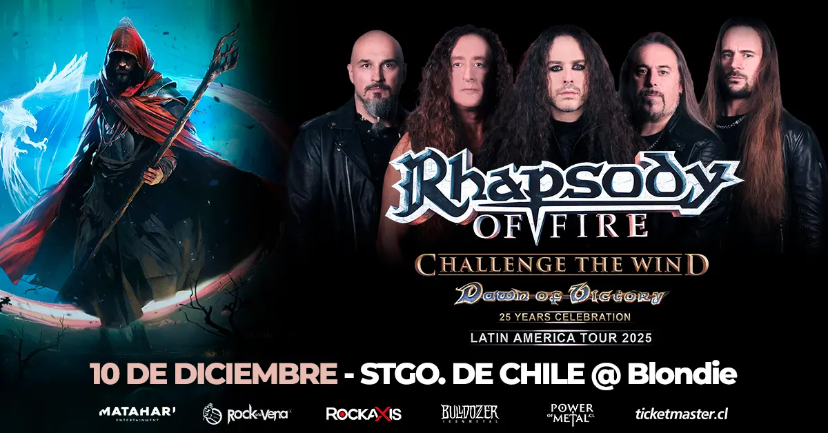 Rhapsody of Fire regresa a Chile con su gira “Dawn of Victory – 25 Year Celebration Tour”