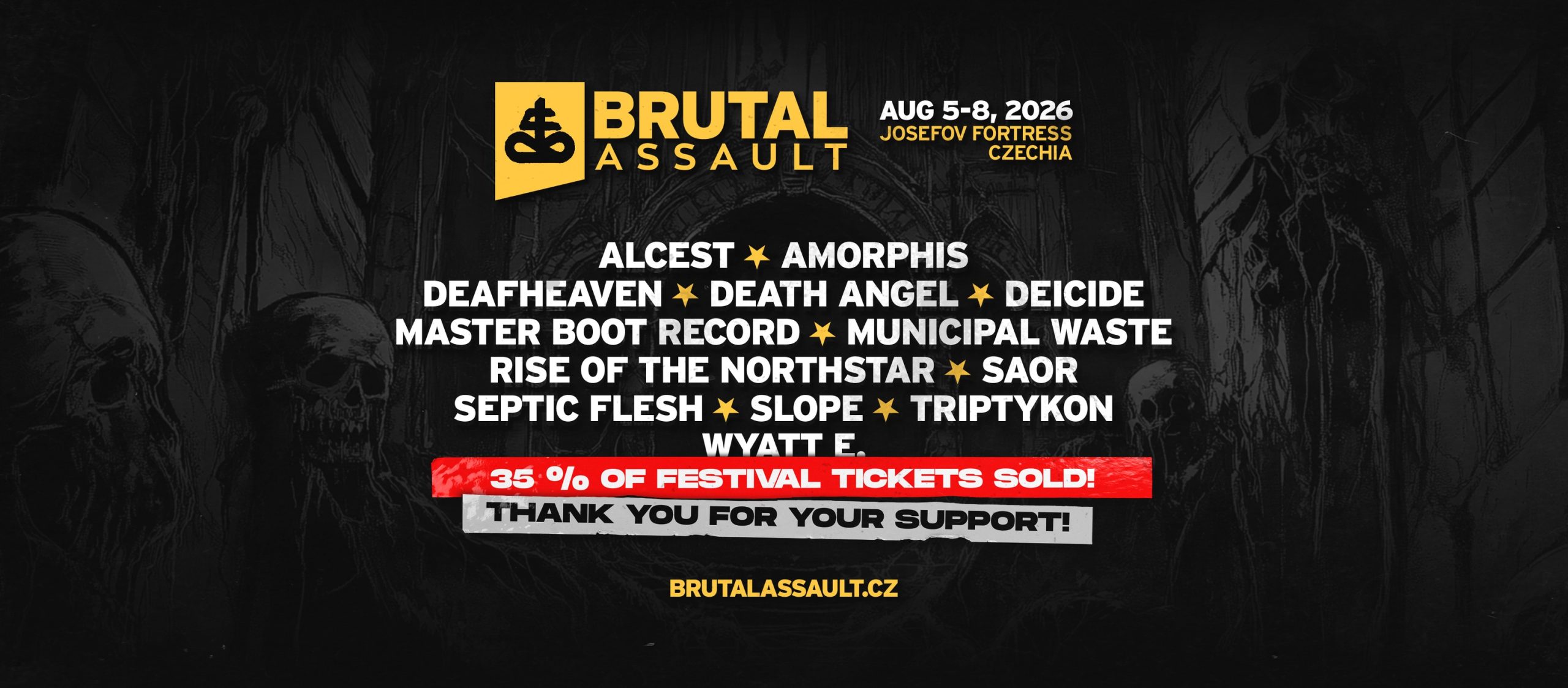 Brutal Assault 2026: primeras bandas y venta anticipada ya disponible Brutal Assault 2026: primeras bandas y venta anticipada ya disponible
