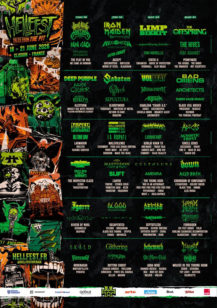 ¡HABEMUS HELLFEST 2026! El cartel que hará temblar los cimientos de Clisson