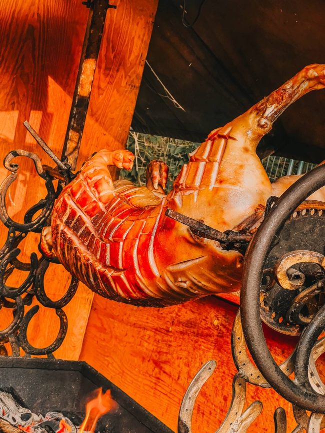 Roasted pork on Wave Gotik Treffen 2024