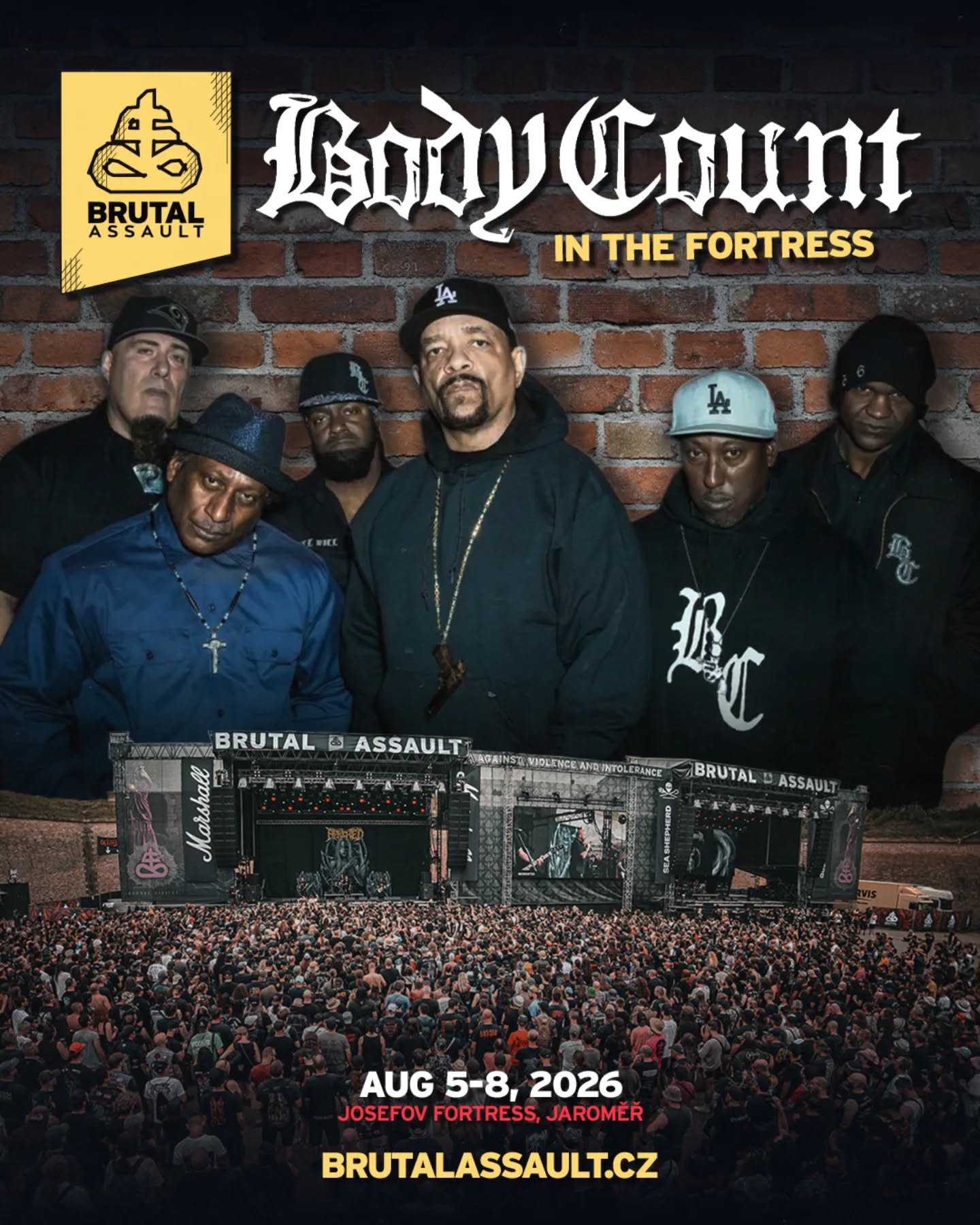 Body Count hará historia en el Brutal Assault: Ice-T y su tripulación listos para su primer asalto a la fortaleza