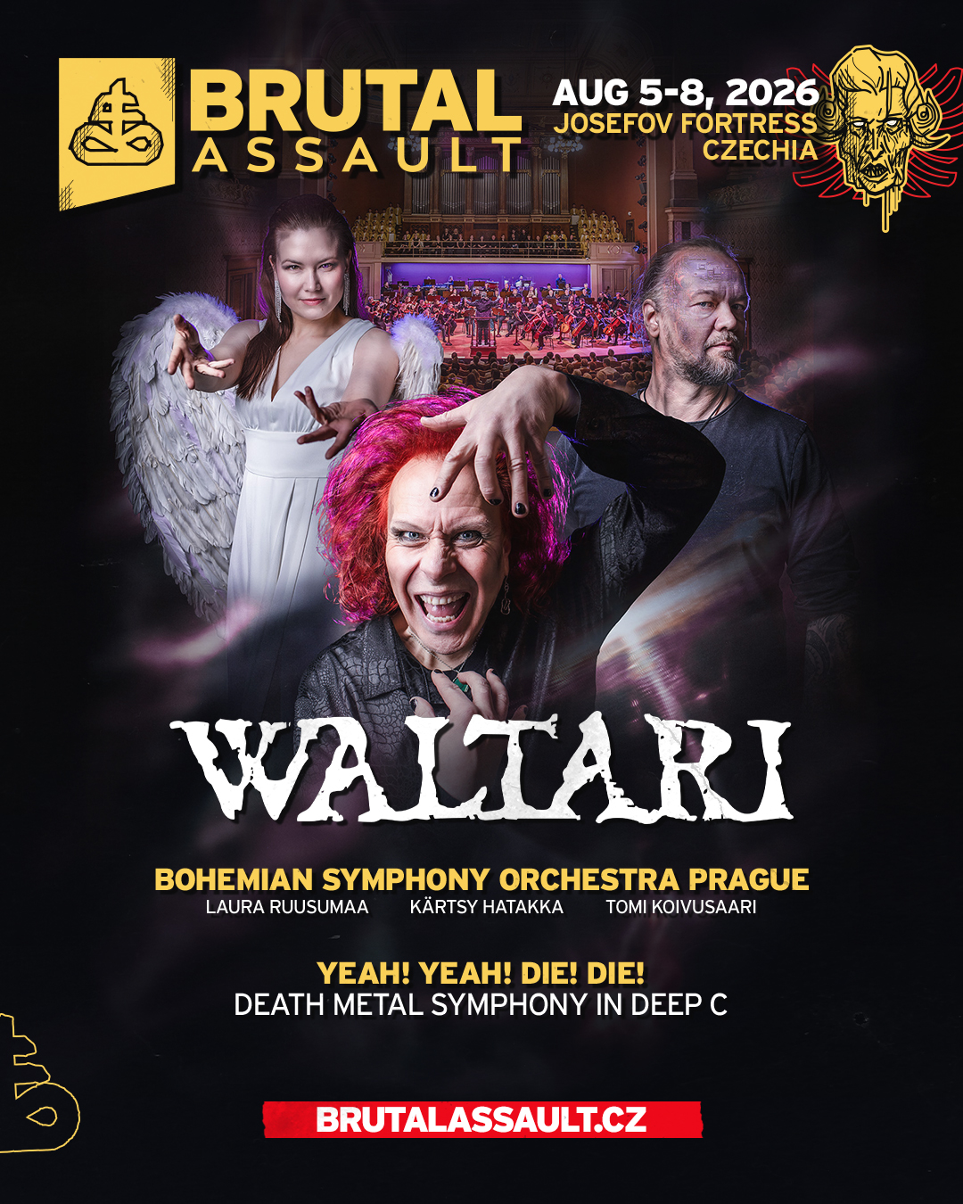 Los pioneros finlandeses Waltari celebrarán los 30 años de su mítica sinfonía de death metal con una orquesta completa en Brutal Assault