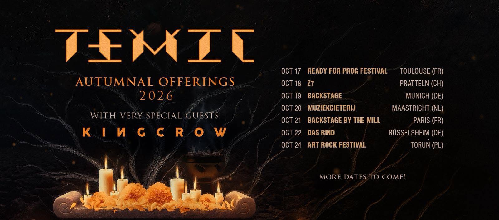 TEMIC anuncian “Ceiba”, su segundo álbum, con el video de “Ceased To Be” y gira europea con Kingcrow