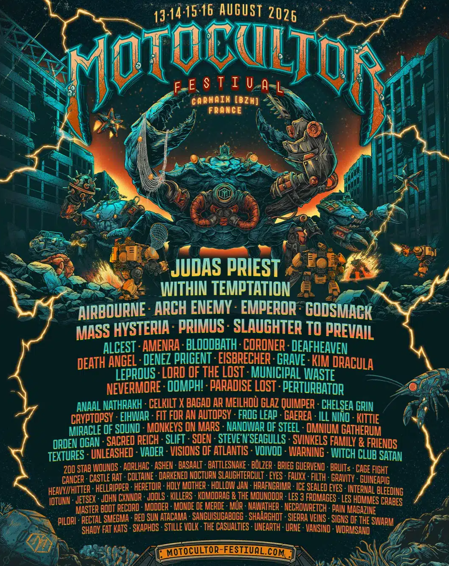 El Motocultor Festival 2026 publica su Running Order oficial El Motocultor Festival 2026 publica su Running Order oficial