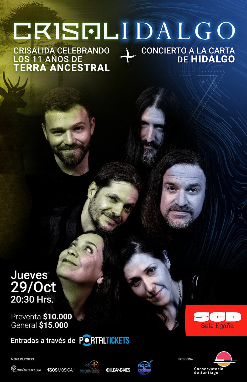 Crisálida e Hidalgo se unen en un doble concierto imperdible en Sala SCD Plaza Egaña Crisálida e Hidalgo se unen en un doble concierto imperdible en Sala SCD Plaza Egaña
