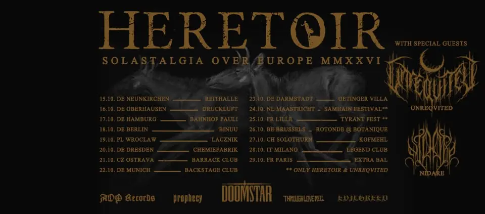 NIDARE presenta “Schweigen”, nuevo single y video del post-black metal berlinés antes de su gira europea con Heretoir y Unreqvited NIDARE presenta “Schweigen”, nuevo single y video del post-black metal berlinés antes de su gira europea con Heretoir y Unreqvited